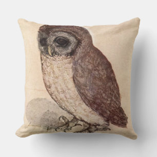 Coussin ` Le petit hibou' par Albrecht Dürer