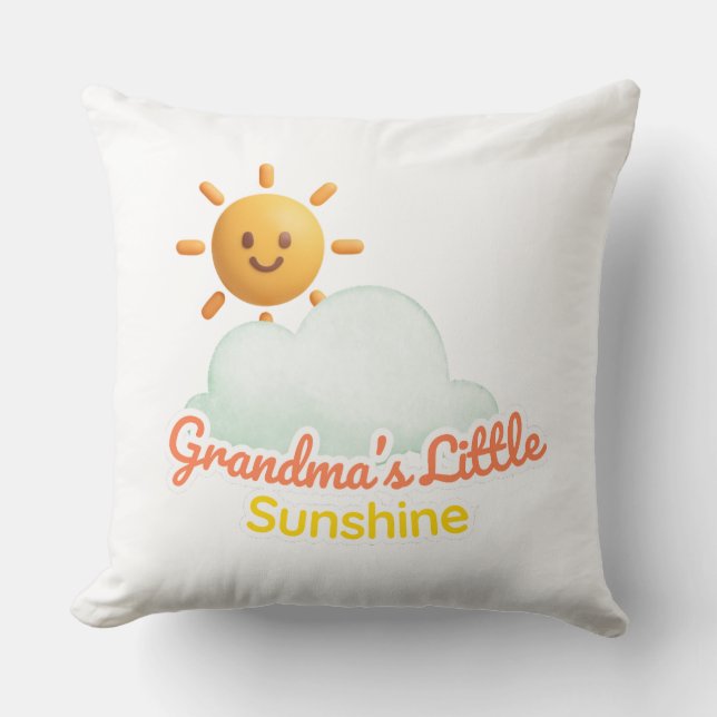 Coussin Le Petit Soleil de Mamie (Recto)