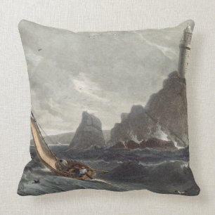 Coussin Le phare de drakkars des terres finissent, les