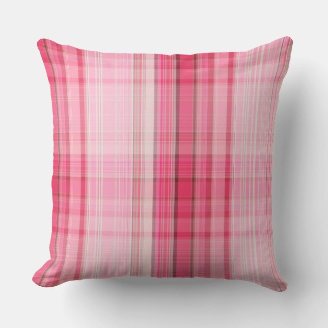 Coussin Le plaid rose de très bon goût rougissent (Recto)