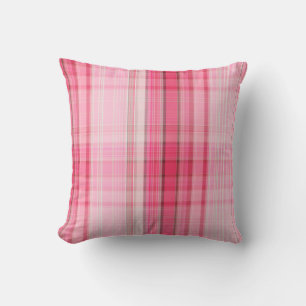 Coussin Le plaid rose de très bon goût rougissent classiqu