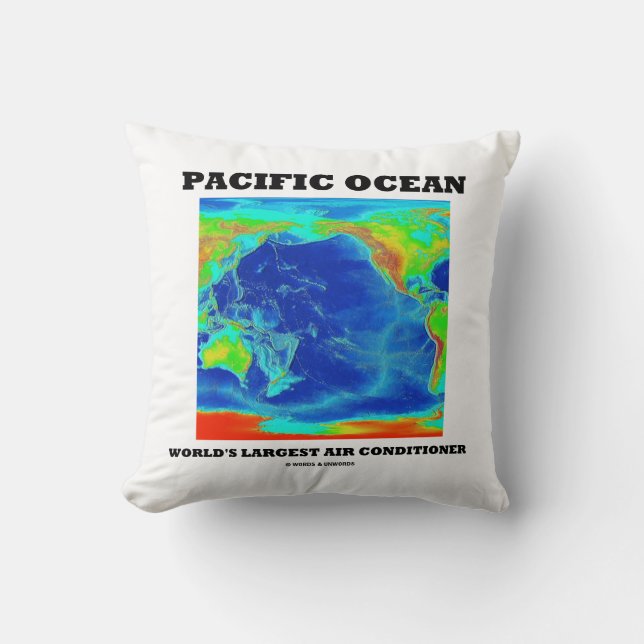 Coussin Le plus grand climatiseur du monde de l'océan Paci (Recto)