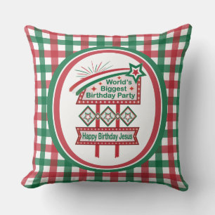 Coussin Le plus grand marquee de fête d'anniversaire au mo