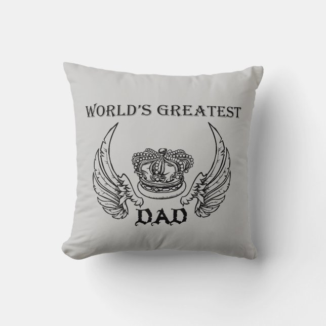 Coussin Le plus grand papa du monde (Recto)