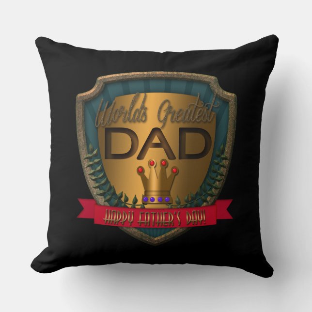 Coussin Le plus grand papa du monde | FÊTE DES PÈRES (Recto)