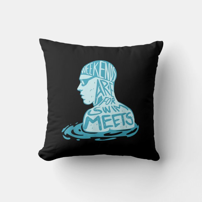 Coussin Le poison de Swimming Summer (Recto)