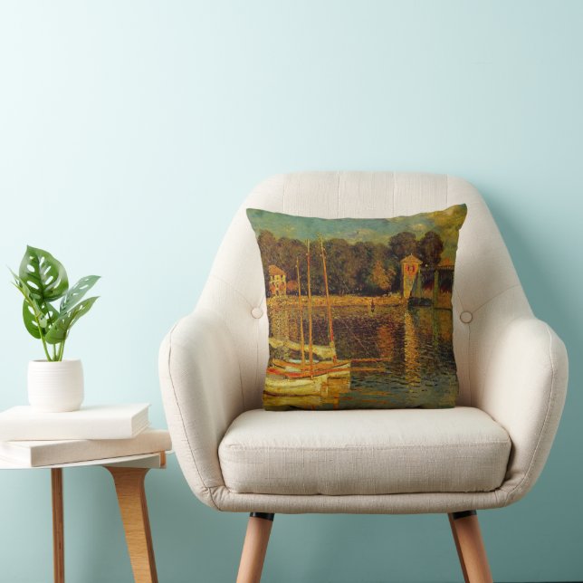 Coussin Le Pont à Argenteuil par Claude Monet (Chaise)