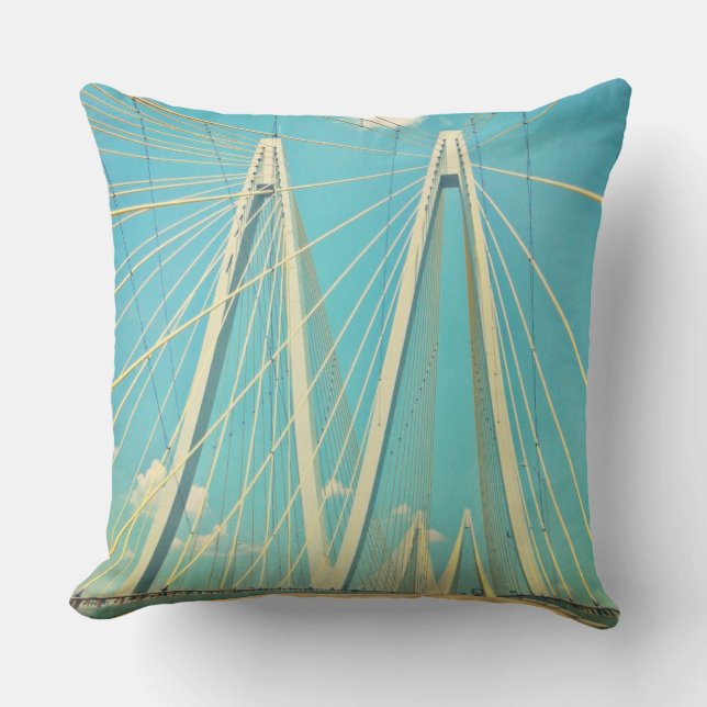 Coussin Le pont de Fred Hartman (Recto)