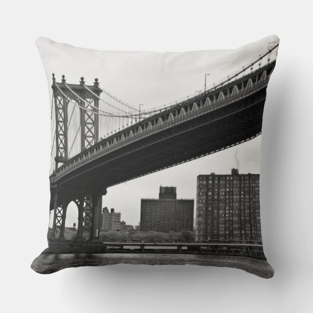 Coussin Le pont de Manhattan à New York City (Recto)