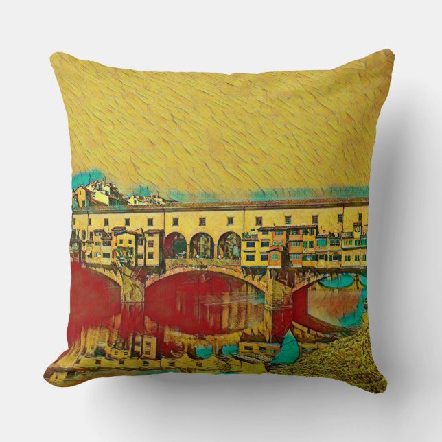 Coussin Le Ponte Vecchio (Recto)