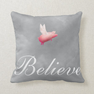 Coussin Le porc avec Aile-Croient