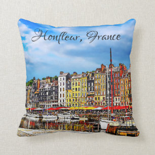 Coussin Le port de Honfleur en Normandie.