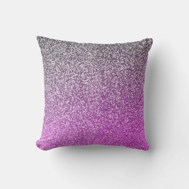 Coussin Le pourpre et les parties scintillantes Ombre (Recto)