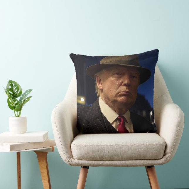 Coussin Le président américain Donald Trump parrain (Chaise)