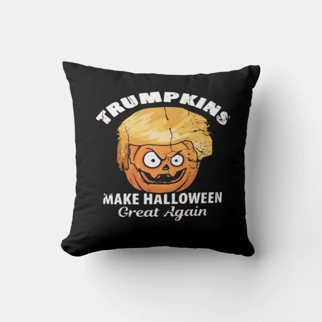 Coussin Le président Funny Trumpkins Halloween (Recto)