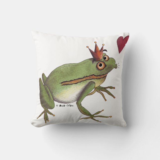 Coussin Le prince de grenouille (Recto)