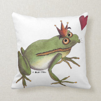 Coussin Le prince de grenouille