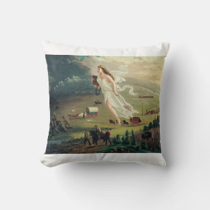 Coussin Le Progrès américain par John Gast