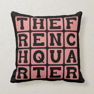 Coussin Le Quartier Français, Vieux Carré, La Nouvelle-O