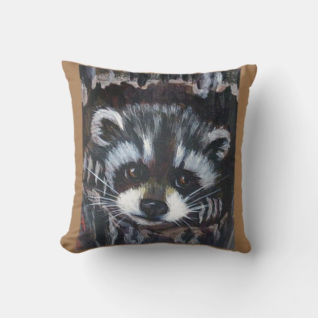 COUSSIN LE RACCOON BÉBÉ PLEINE DES OREILLES (Recto)