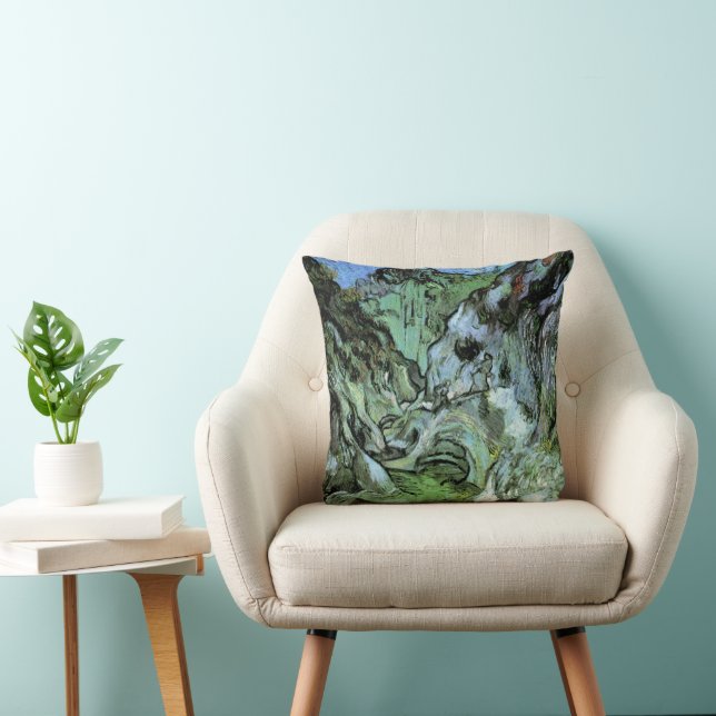 Coussin Le ravin des Peiroulets par Vincent van Gogh (Chaise)