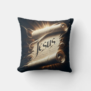 Coussin "Le rayonnement de Jésus" Jetez l'oreiller
