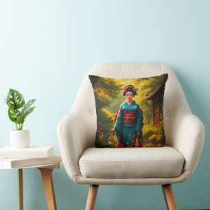 Coussin Le rayonnement d'un Kimono