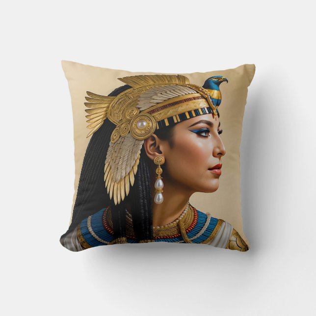Coussin "Le réalisme de Cléopâtre VII : un portrait" (Recto)