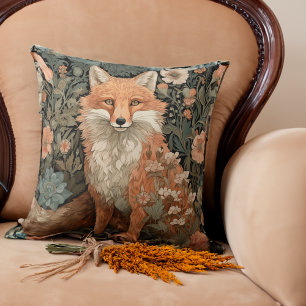 Coussin Le renard dans le jardin d'automne