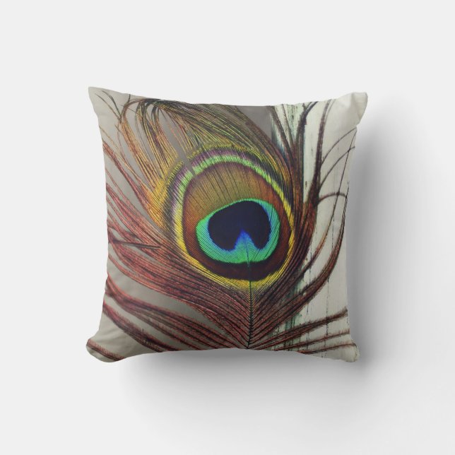Coussin Le repos de plume d'oeil ou de paon (Recto)