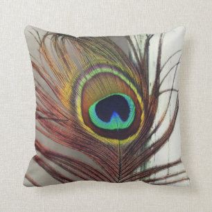 Coussin Le repos de plume d'oeil ou de paon