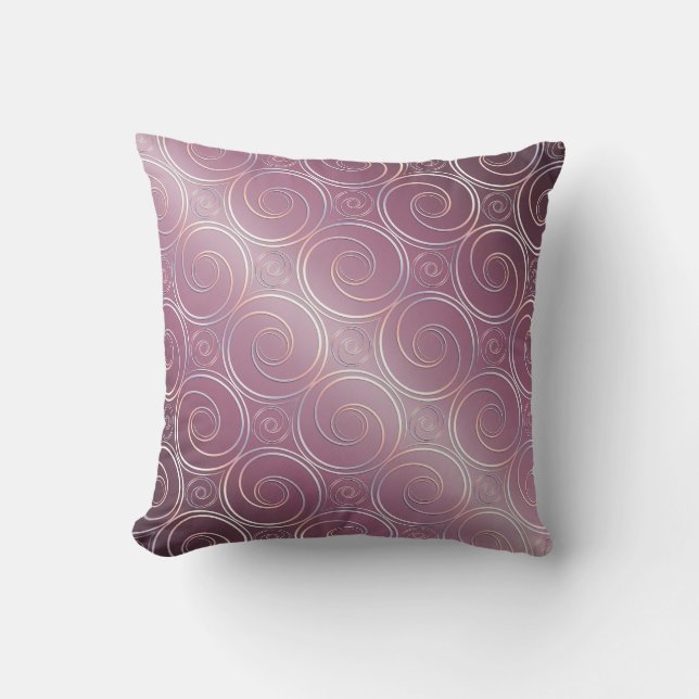 Coussin Le résumé entoure le modèle japonais pourpre (Recto)