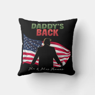 Coussin Le retour de papa Trump 2024 à l'Amérique