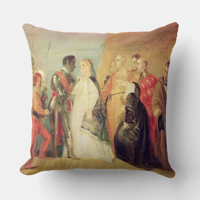 Coussin Le retour d'Othello, Loi II, scène II de 'Othe (Recto)