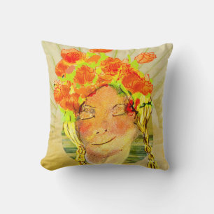 Coussin Le rêve d'une femme personnalise l'attraction posi