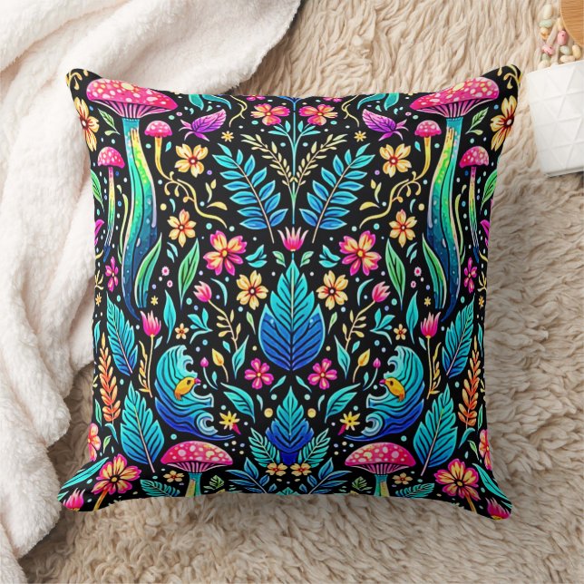 Coussin Le rêve enchanté de la forêt de champignons (Couverture)