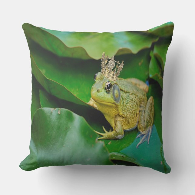 Coussin Le roi Bullfrong (Recto)