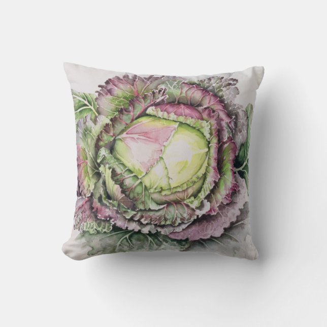 Coussin Le Roi Cabbage de janvier (Recto)