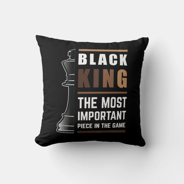 Coussin Le Roi Noir La Pièce La Plus Importante Dans Le Je (Recto)
