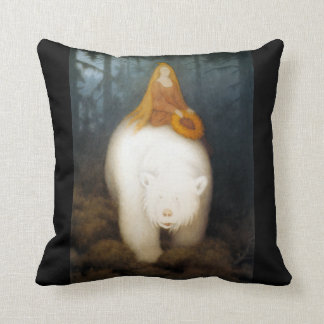 Coussin Le Roi Valemon d'ours blanc