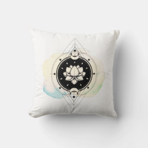 Coussin Le *~* rougissent chemin d'étoiles de Lotus de