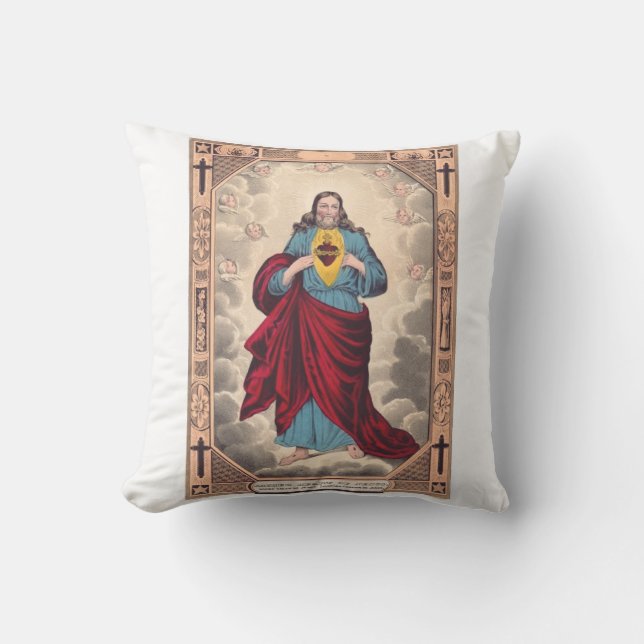 Coussin Le Sacré-Cœur de Jésus (Recto)