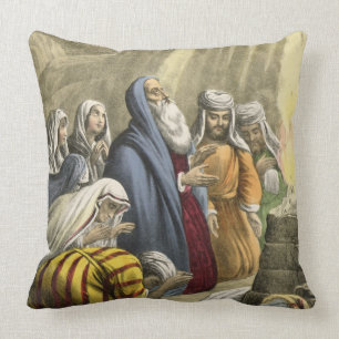 Coussin Le sacrifice de Noé sur laisser l'arche, d'une