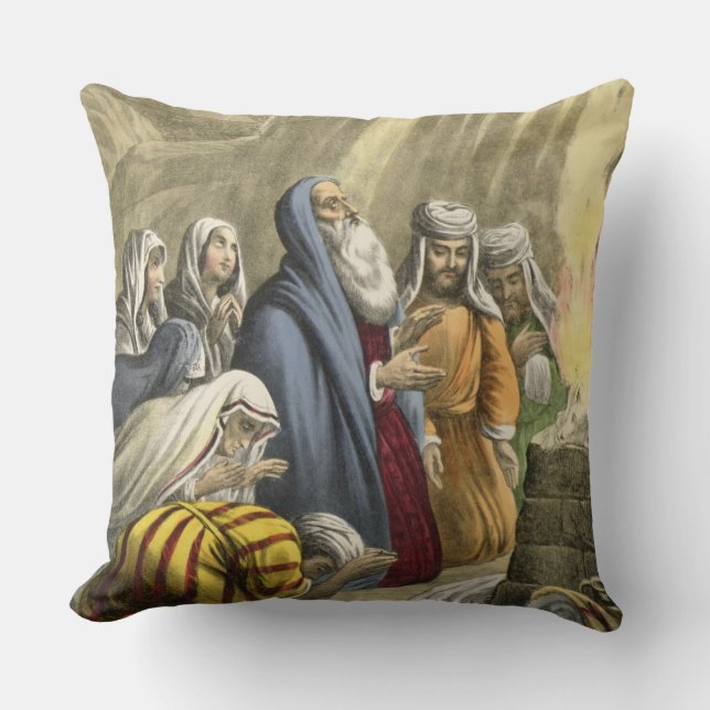 Coussin Le sacrifice de Noé sur laisser l'arche, d'une (Recto)