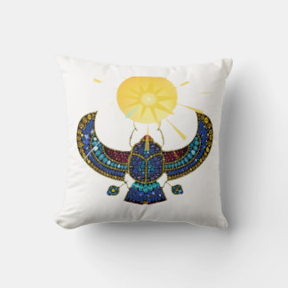 Coussin Le Scarabée ailé de l'Égypte ancienne