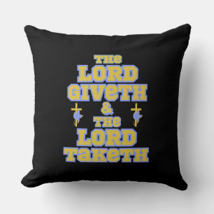 Coussin Le Seigneur Donne Et Prends La Citation De La Bibl