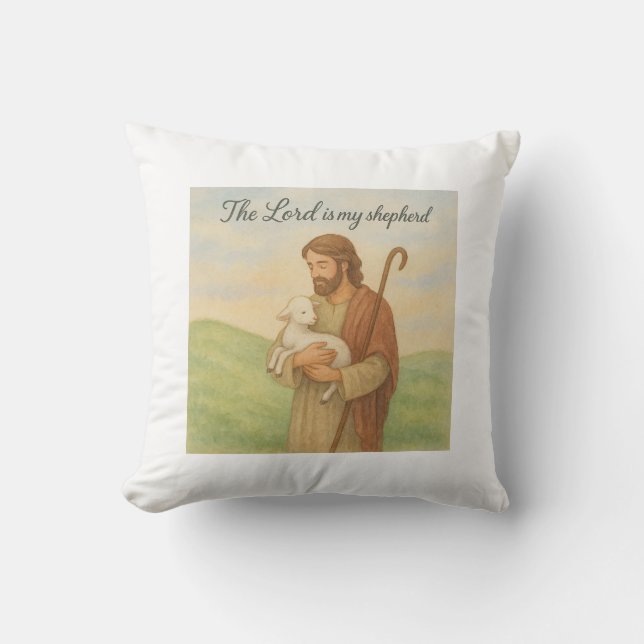 Coussin Le Seigneur Est Mon Berger (Recto)