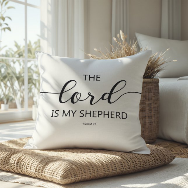 Coussin Le Seigneur Est Mon Berger Psaume 23 Impression de (Créateur téléchargé)