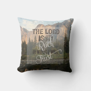 Coussin Le Seigneur est mon Rocher - Ps 18:2