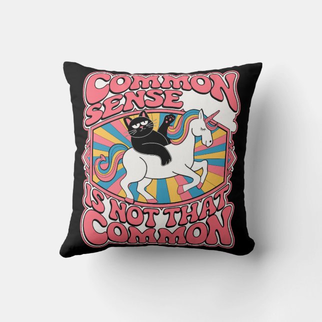 Coussin Le Sens Commun N'Est Pas Si Commun (Verso)